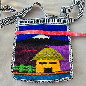 Wool fun colorful small crossbody purse